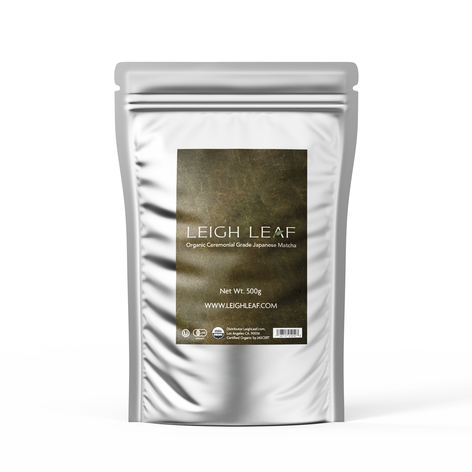 Premium Organic Ceremonial Grade Japanese Matcha - Cafe Restaurant 500g Bag- Front