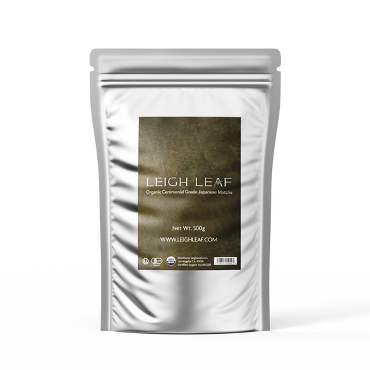 Premium Organic Ceremonial Grade Japanese Matcha - Cafe Restaurant 500g Bag- Front